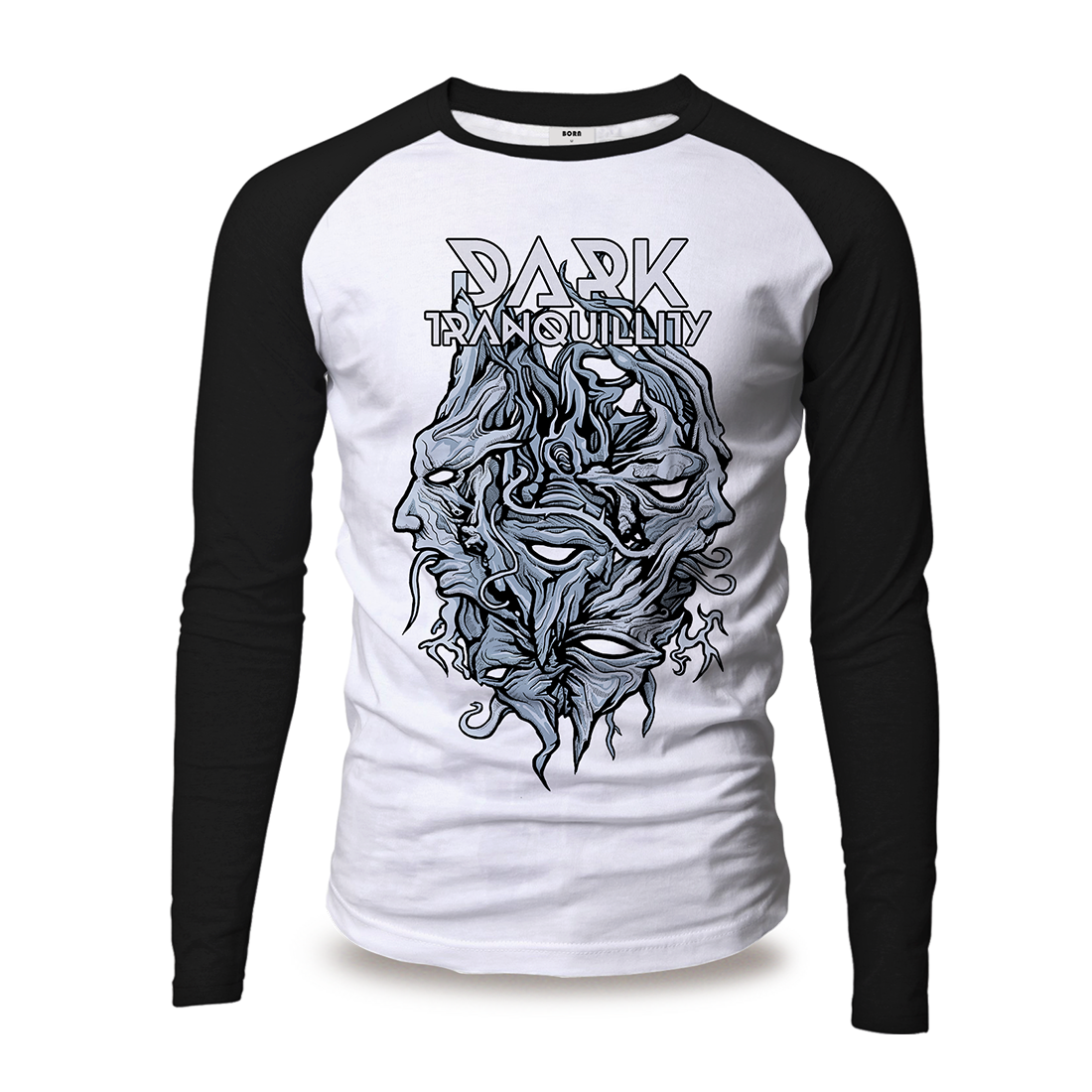 Encircled Raglan Baseball Shirt - Dark Tranquillity