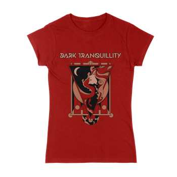 Red Lady Girlie T-Shirt - Dark Tranquillity