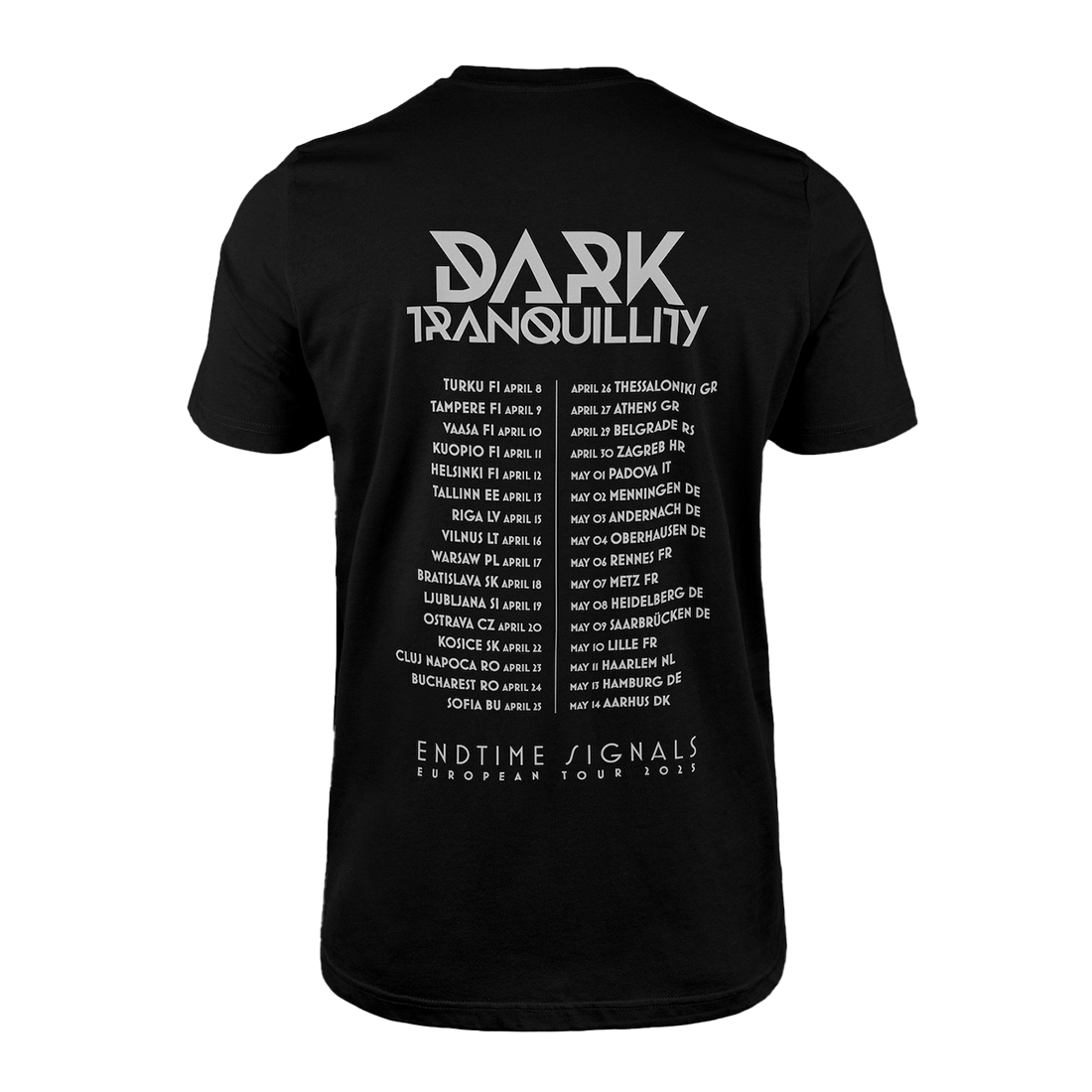 Endtime Signals Tour 2025 - T-Shirt Dark Tranquillity