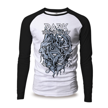 Encircled Raglan Baseball Shirt - Dark Tranquillity