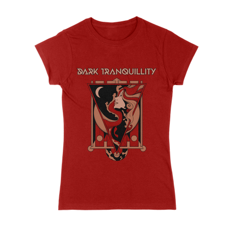 Red Lady Girlie T-Shirt - Dark Tranquillity